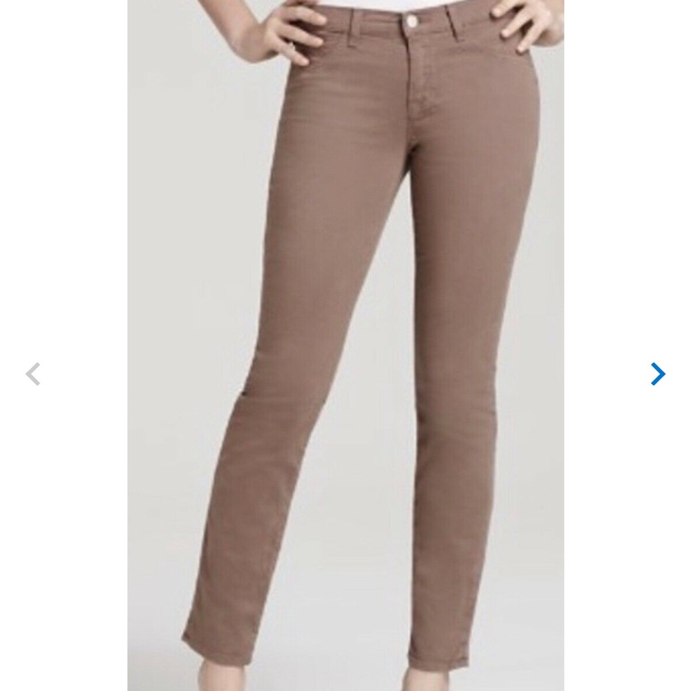 J Brand Truffle Skinny Jeans